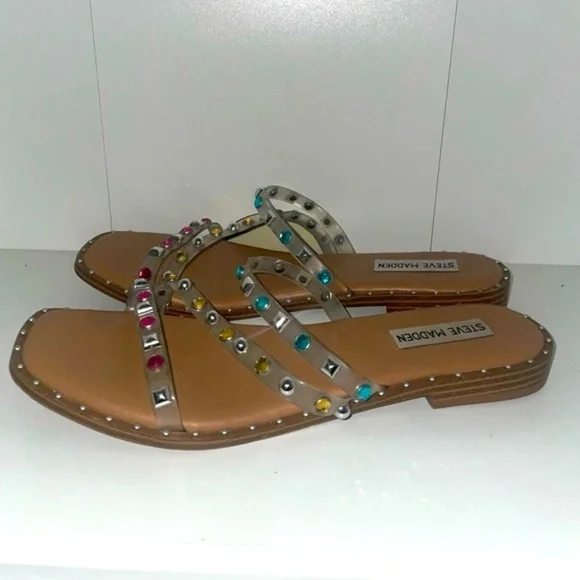 Jewel Steve Madden Sandals crystal sandals embellished Steve Madden sandals - Picture 3 of 8